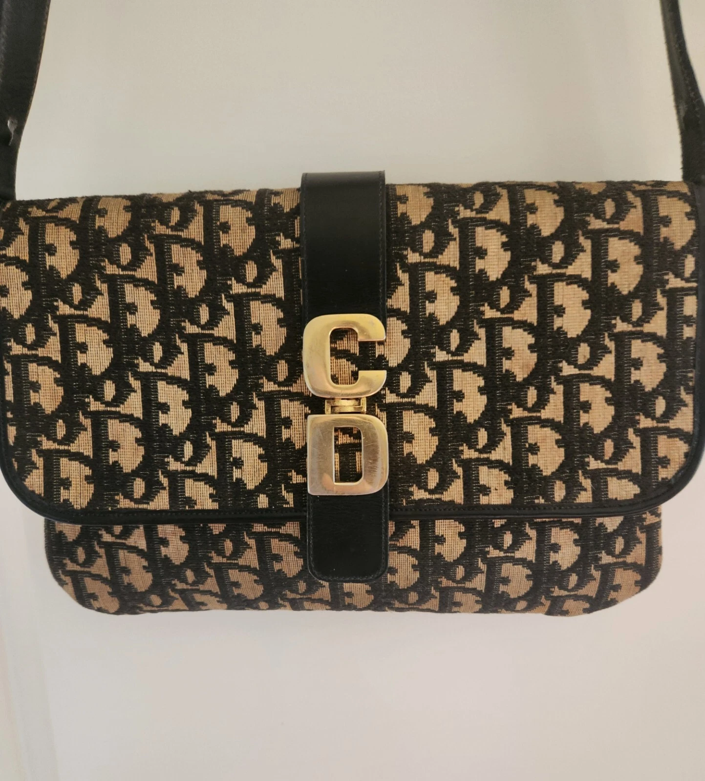 CHRISTIAN DIOR   BEAU SAC BANDOULIÈRE OBLIQUE JACQUARD 30 MONTAIGNE 