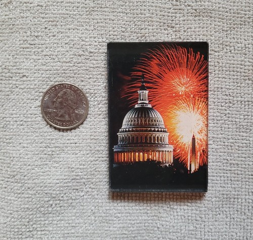 Washington DC Feuerwerk Kühlschrankmagnet Andenkenfoto kostenloser Versand - Bild 2 von 3