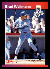 1989 Donruss Brad Wellman #380a Kansas City Royals MLB Baseball 