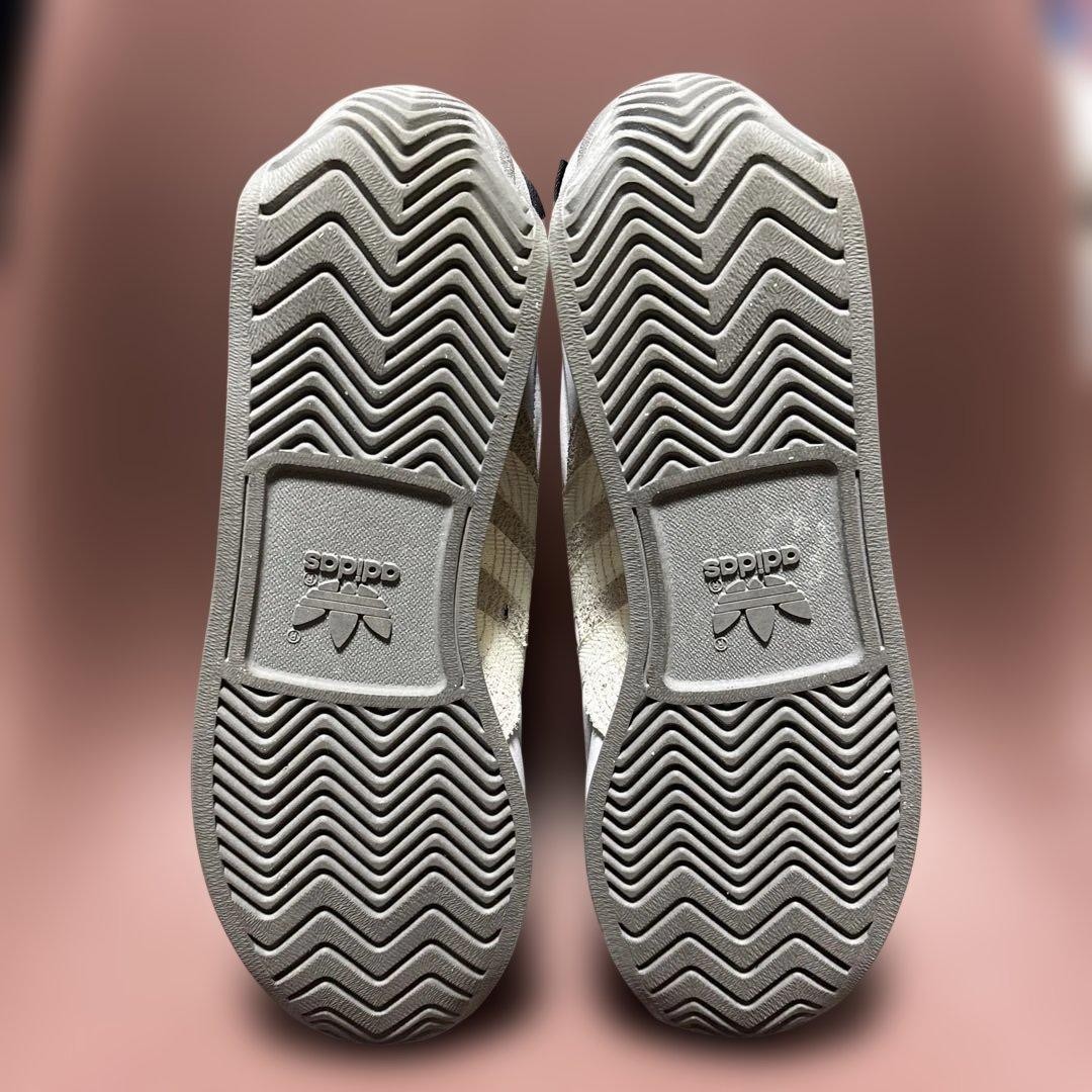 adidas S.F.T.M. Sneakers Gray/White/Black Suede Synthetic Laces Used thumbnail 4