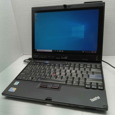 Lenovo ThinkPad X200 Windows 10 Tablet PC Core 2 Duo L9400 2GB RAM 320GB READ ^
