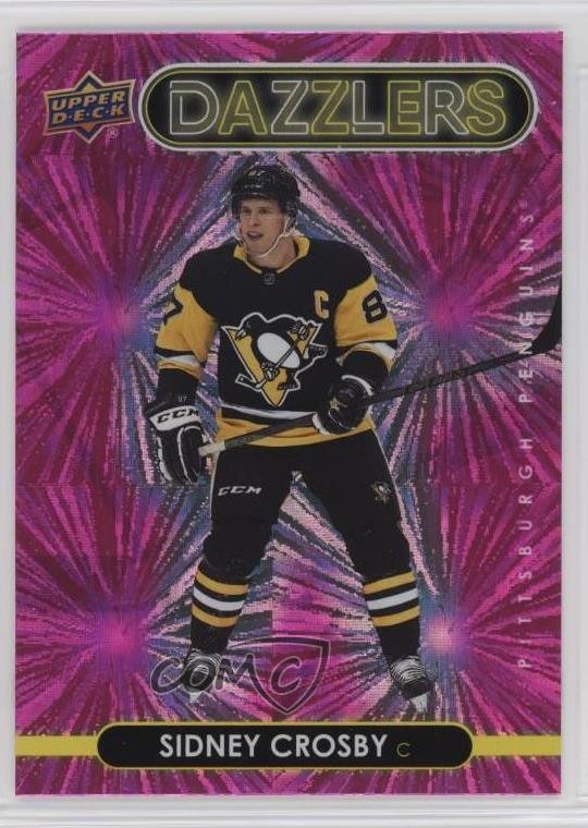 2021-22 Upper Deck Series 1 Dazzlers Pink Sidney Crosby #DZ-35 4f5