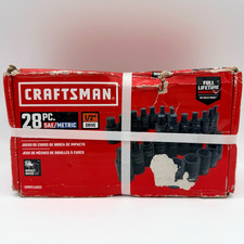 Craftsman 28pc Saemetric 12 Drive Impact Bit Socket Set Cmmt42031