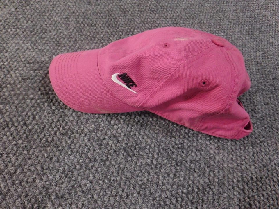 Nike Sombrero Mujer Uno Rosa Heritage86 Gorra Ajustable Correa Logo Gorra Foto 4 de 4