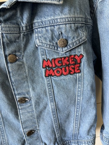 Disney Mickey Mouse Character Kids' Blue Denim Jacket size 6 - Picture 3 of 5