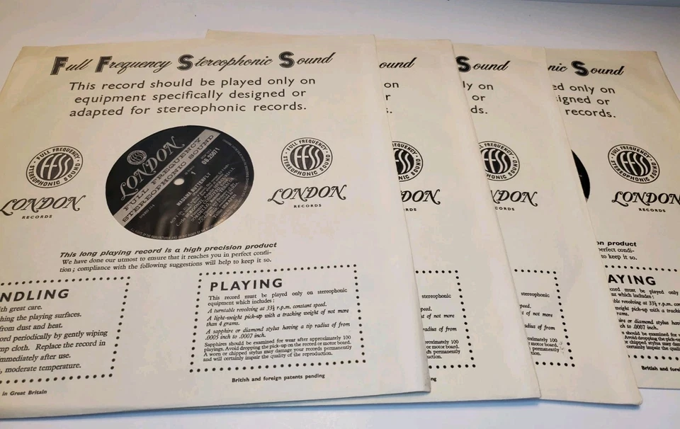 Madama Butterfly Puccini 4LP Box Set Renata Tebaldi BlueBack FFSS OSA1406 London - Image 3 of 4