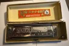KOCH Chromatic Harmonica 10-Hole - Diatonic w/button - Germany - Key of C w/case