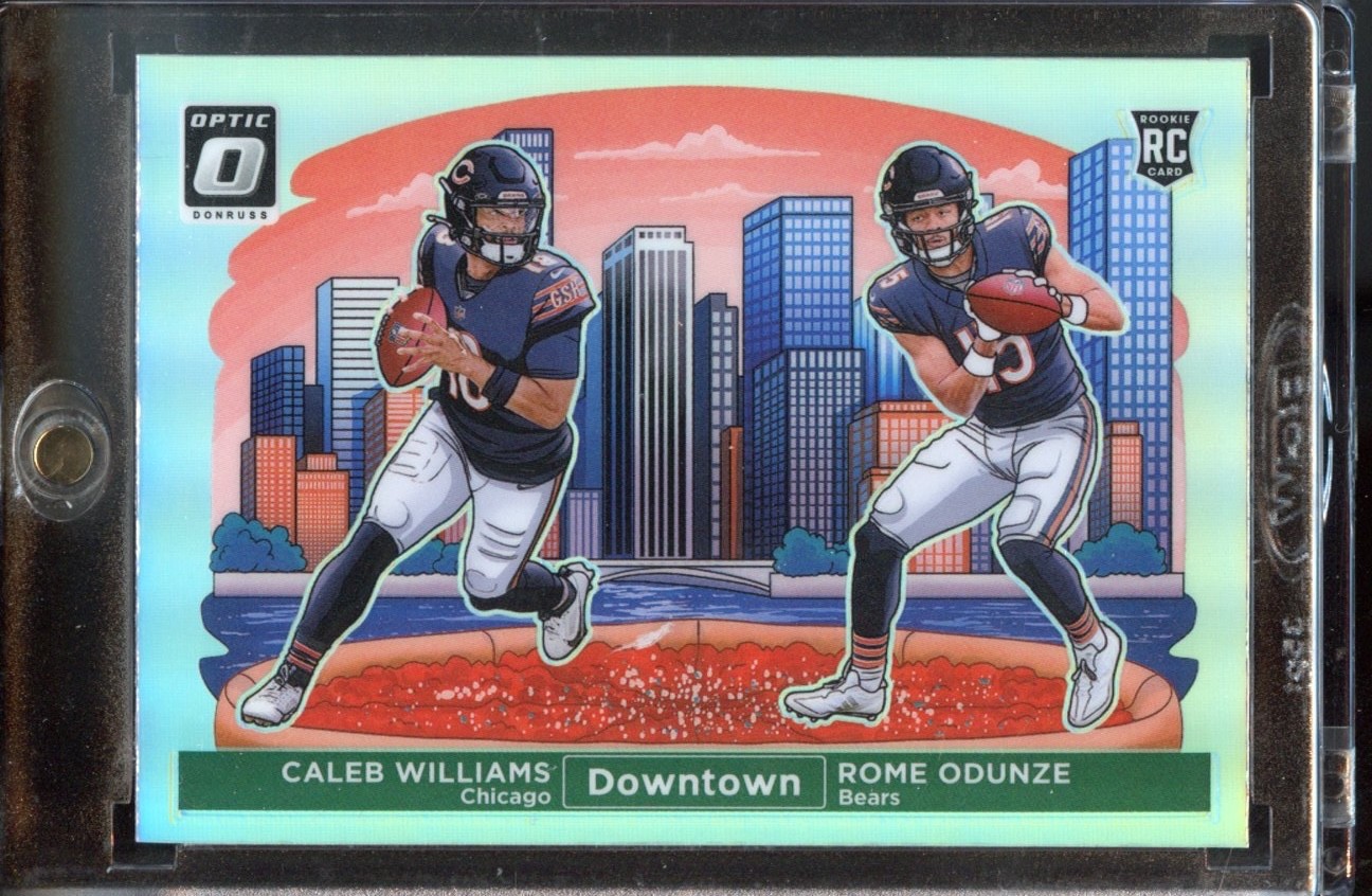 2024 Panini Donruss Optic - Downtown Duos Caleb Williams, Rome Odunze #10 (RC)