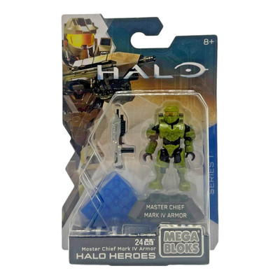 Halo Heroes Series 1 - Master Chief Mark IV Armor Figure - Mega Bloks - New