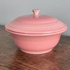 Fiesta Round Covered Casserole Bowl Dish & Lid Rose Fiestaware Retired Lead Free