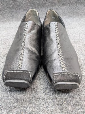 Paul Green München Black Leather Slip On Shoes Women s UK6.5 US9 Comfort Austria