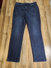 Talbots Straight Leg Dark Wash Denim Jeans Women's Size 10 High Rise