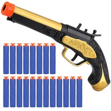 Pirate Toys Foam Blaster for Boys 3-5, Pirate Flintlock Pistol Toy with 20pcs...