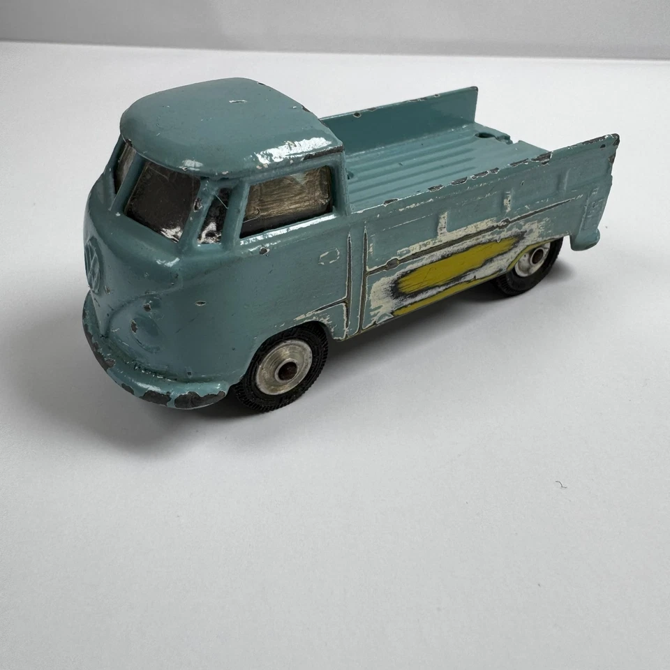 Camión de remolque vintage Corgi Toys 21101/59 Volkswagen turquesa hecho en Gran Bretaña Foto 4 de 4