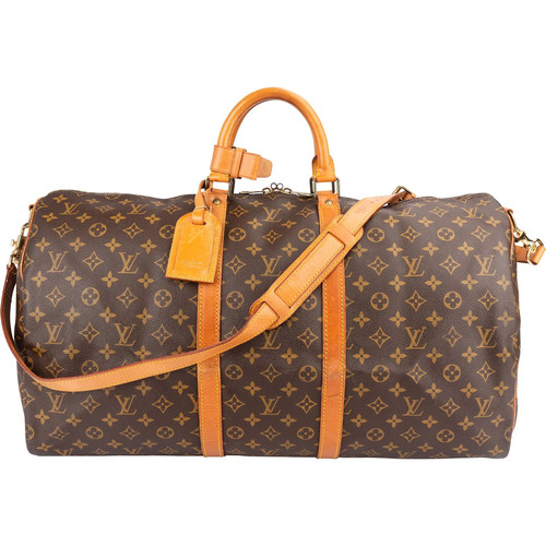 Louis Vuitton Monogram  Keepall 55 Bandoulière Travel Bag    Tasche