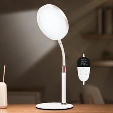 Lámpara de terapia de luz Sozapooty, luz de terapia de 10000 lux sin UV con temperatura de 3 colores...