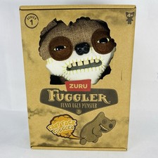 New Fuggler Fart Face Suspicious Fox Brown Fur Funny Ugly Monsters 9" Zuru