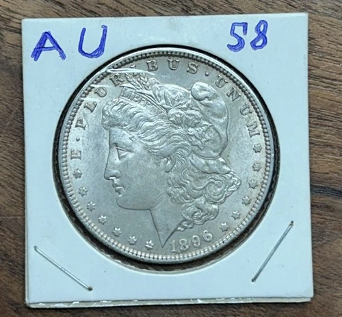 1896-P Morgan Silver Dollar 90% Philadelphia Minted Silver XF-AU Condition