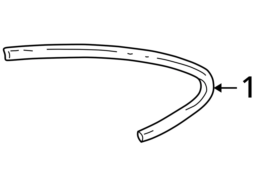 SE ADAPTA A PONTIAC GRAND AM 1999-2004 TIRA DE SELLADO ASM RR S/D W 22633026 - NUEVO OEM Foto 3 de 3