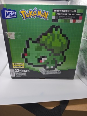 MEGA Pokemon Bulbasaur Pixel Art Building Kit - 374 pcs - New Sealed HTH75