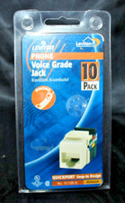 Leviton 41106-A Phone Grade Jack - 6 Position Snap In Design Almond NIB