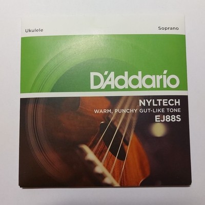 Soprano Ukulele String Set, D'Addario EJ88S Nyltech