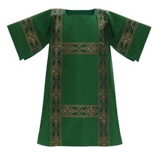 Green Roman Dalmatic with stole Dalmatique Dalmática Verde DR201Z25
