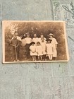 Antique 1922 Sepia Family Photo Portrait 4 3/4