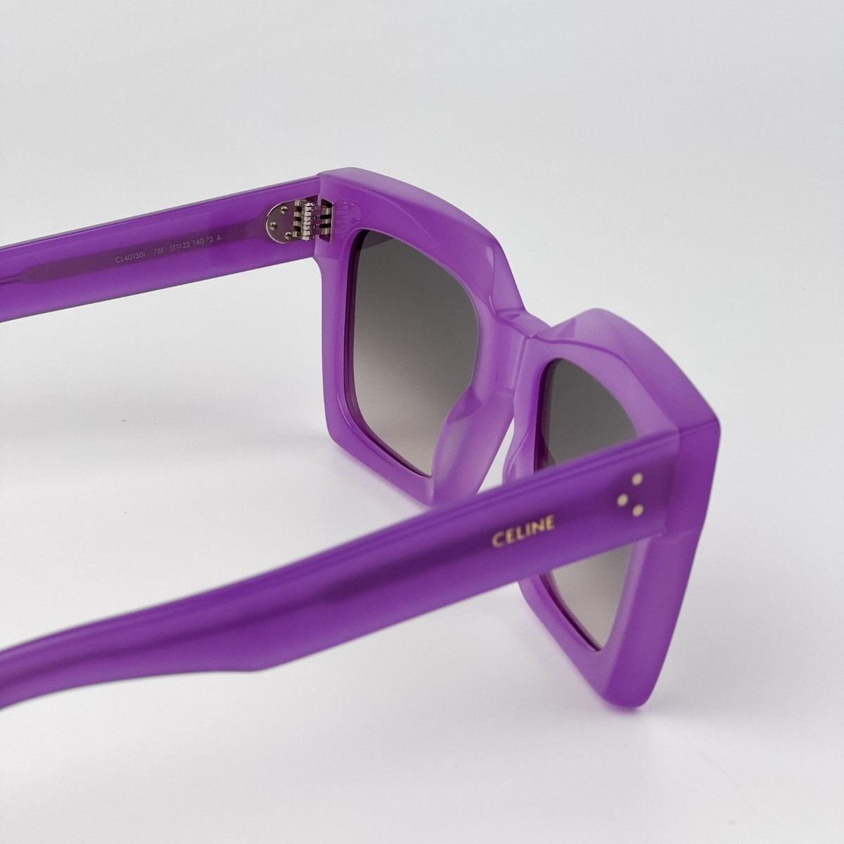 Celine Women Sunglasses Lilac Brown Gradient Square CL40130I  display picture 1