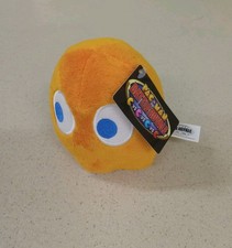 PAC MAN BATTLE ROYALE Clyde ORANGE GHOST 7" Plush BANDAI Namco NEW with tag