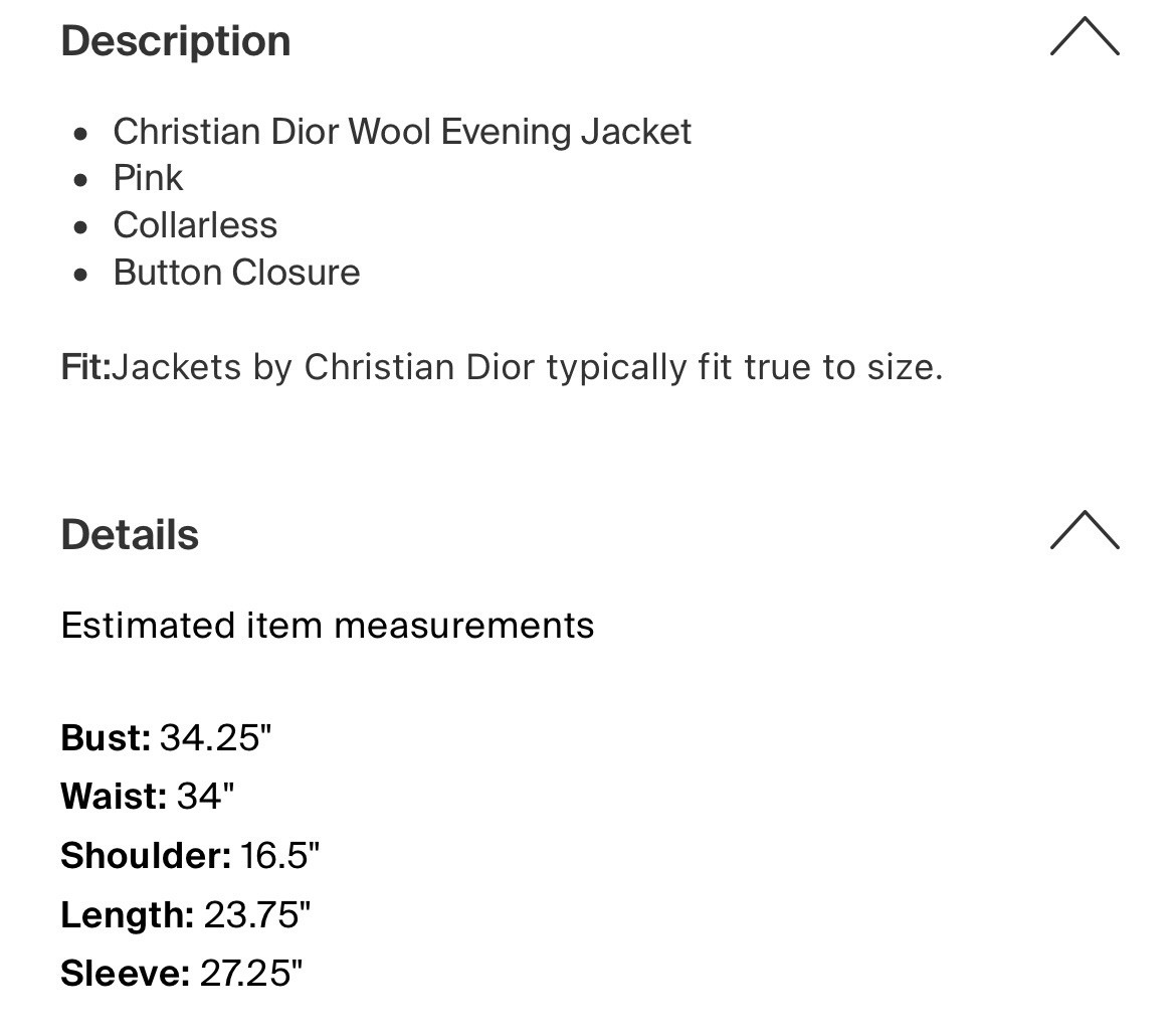 Christian Dior Authentic Solid Pink Long Sleeve B… - image 4