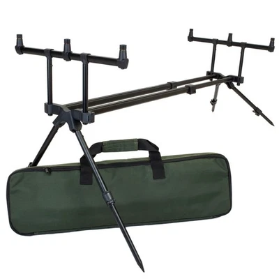 Angel Domäne M-Pod Rod Pod | Für 3 Ruten | Stabiler Aluminium-Rahmen - Bild 1 von 4