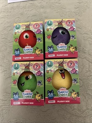 Pinata Smashlings Series 1 Plushy Box Ruff, Berry Boo, Gus, Complete Set Of 4 Nw