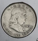 1949 D- 50C Franklin Half Dollar