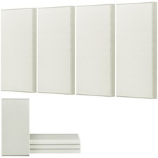 VEVOR 4 PCS Acoustic Wall Panels 2 in Thick 23.6 x 11.8 in Self-adhesive Beige