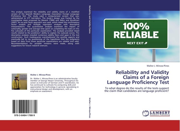 Reliability And Validity Claims Of A Foreign Language Proficiency Test Walter J.-image