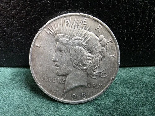 1923-P Peace Silver Dollar, Good Condition, 90% Silver Coin