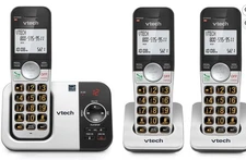 VTech VG232-3 Cordless Phone 3-Handset w/ Answering Machine & Caller ID
