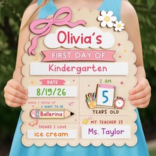 My First Day of School Sign, First and Last Day of School Board Included Marke