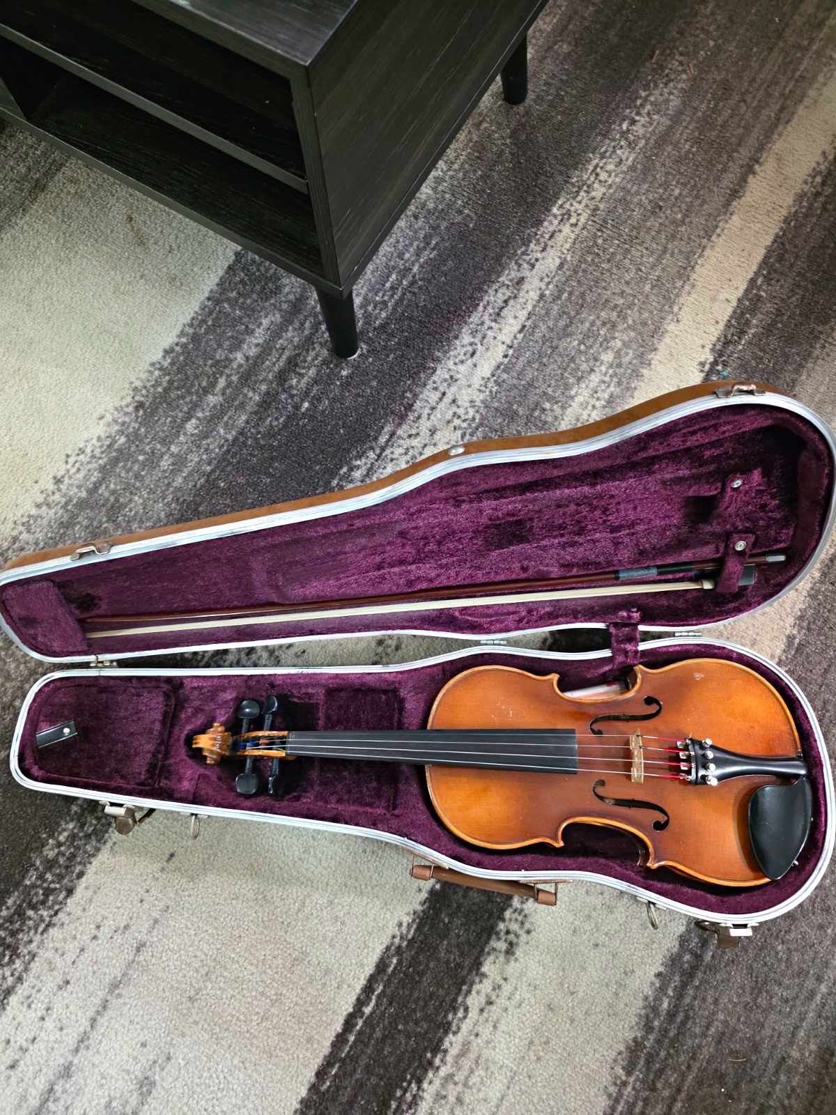 Vintage Erich R. Pfretzschner 3/4 Violin Model 1301-6 Outfit w/ Case & Bow