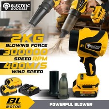 Brushless 300000RPM Electric Turbo Blower Jet Fan Vacuum Cleaner Handheld Leaf B