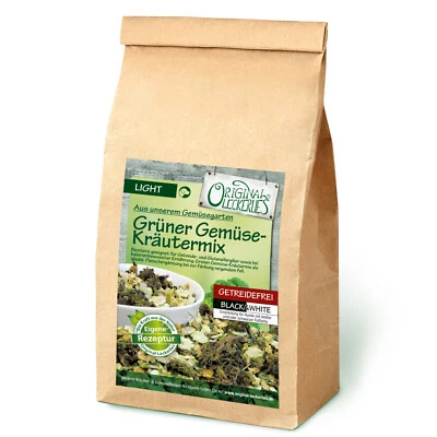 ORIGINAL-LECKERLIES *5kg* Grüner Gemüse-Kräutermix, Hundeflocken, BARF, getreidefrei, Niere & Blase