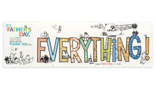 Tarjeta grande divertida del día del padre de muchos, todo de American Greetings +✉� - Imagen 3 de 7