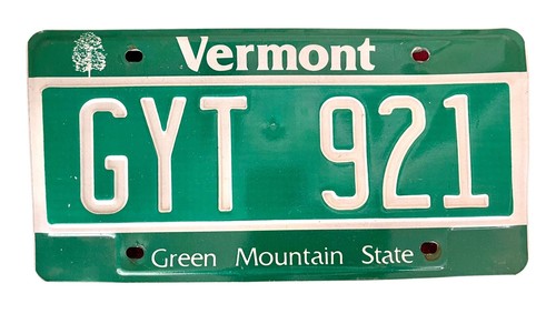 Placa de licencia VERMONT con árbol de arce ~ Green Mountain State Vermont "GYT 921" - Imagen 5 de 7