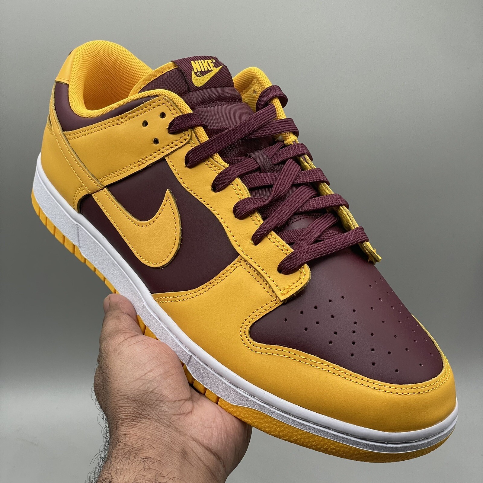 Nike Mens Dunk Low Retro Arizona State Gold Sneaker Shoe DD1391-702