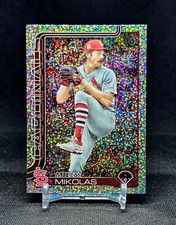 Miles Mikolas 2025 Topps Baseball Series 1 Celebration Confetti Foil #137