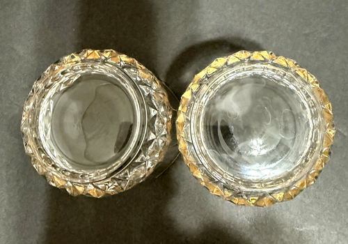 Cristal D'Arques Durand Longchamp 2er Set Goldrand Whiskyglas 3,5"h 3"w - Bild 3 von 8