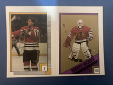 1988-89 O-pee-chee Stickers #006-135 Doug Wilson, Darren Pang RC