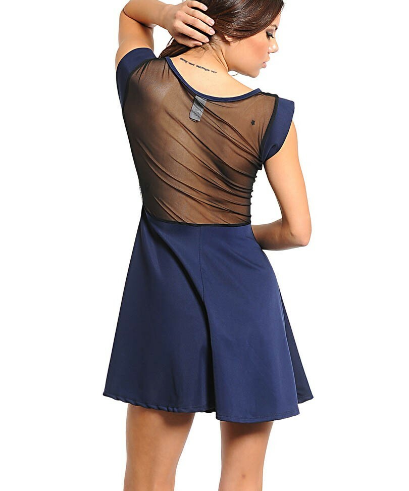 mesh paneled bodycon dress forever 21 Forever 21 Black Teal Mesh-Paneled Bodycon Party Dress Smalls