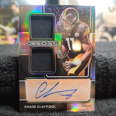 2020 Panini Obsidian #220 Rookie Autograph Jersey Chase Claypool RC Auto  40/99